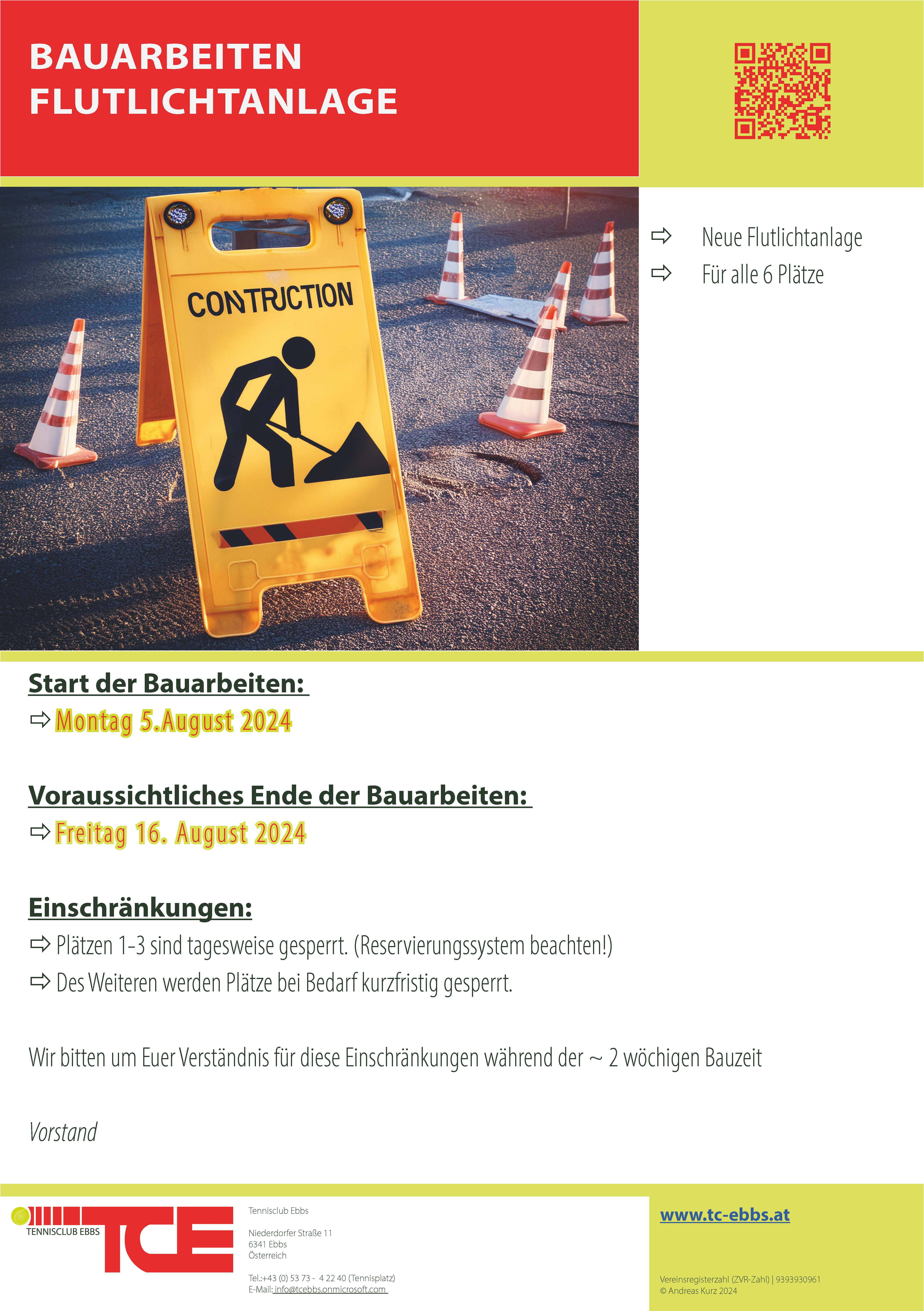 A2 Bau Flutlichtanlage 20240801