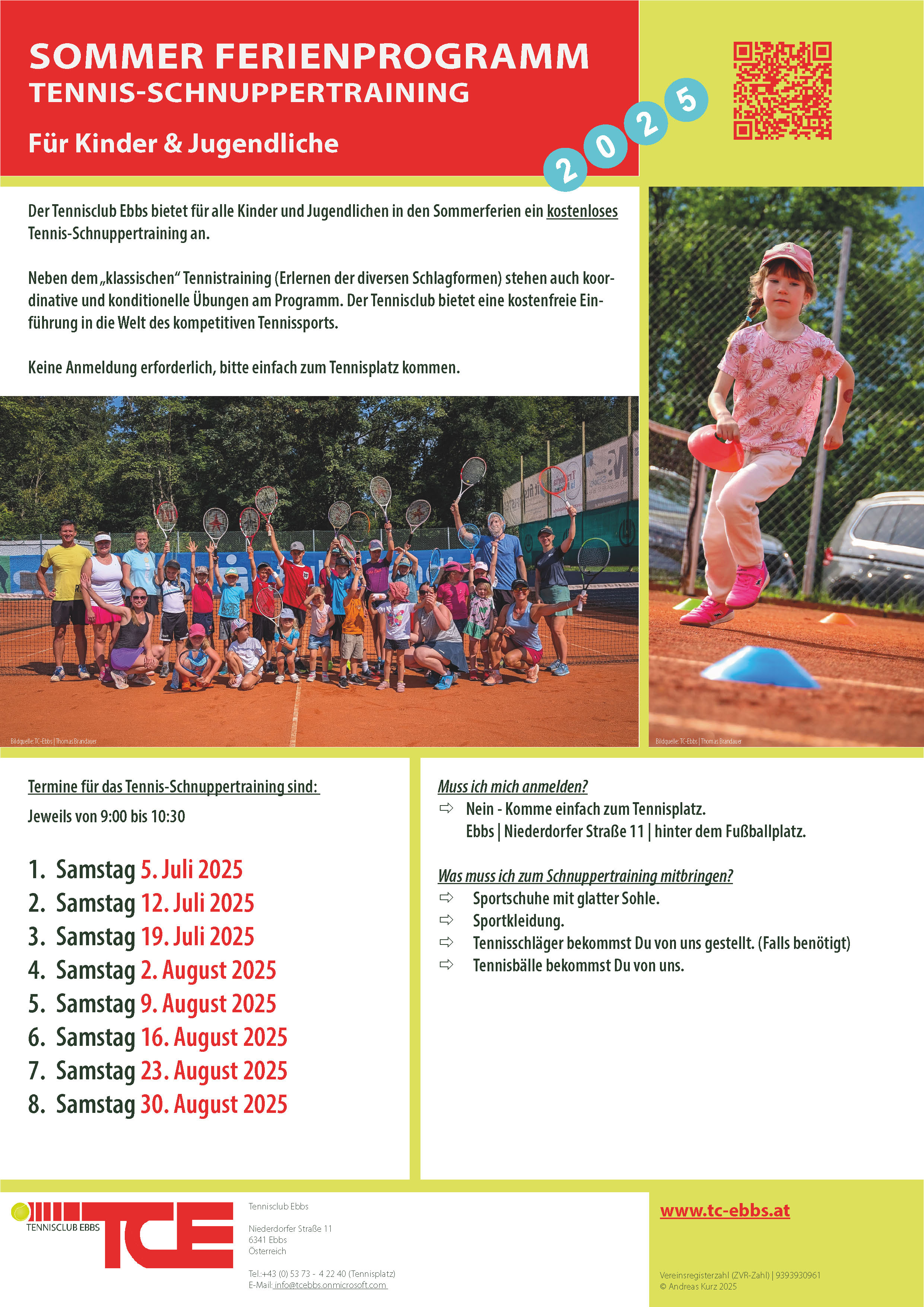 A5 TennisSchnuppertraining Sommer2025 
